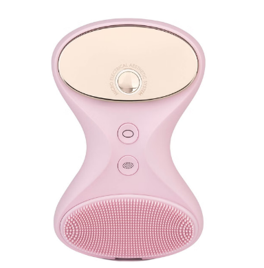 Аппарат для ультразвуковой чистки и массажа лица BeGlow TIA MAS розовый