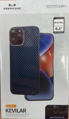 Накладка для i-Phone 15 Pro Keephone Kevilar синий