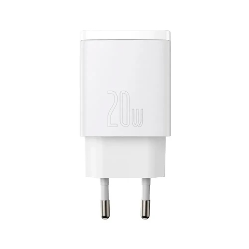 Сетевое зар. устр. Baseus Compact 20W EU 1USB/1C CCXJ-B02 белое