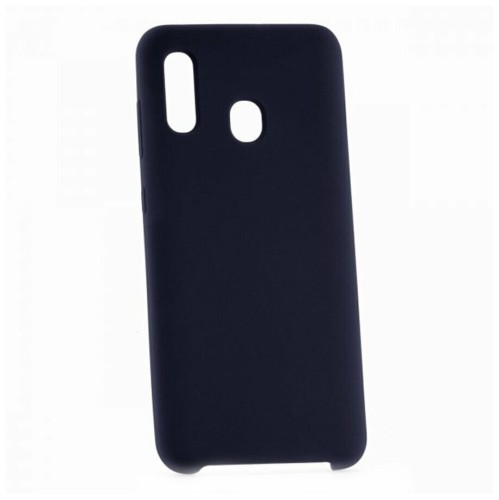 Накладка для Samsung Galaxy A30 Silicone cover темно-синяя