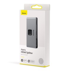 Разветвитель Baseus Matrix HDMI Splitter (2in1or 1in2) (CAHUB-BC0G) серый