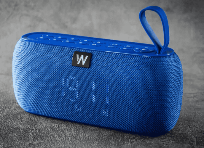 Bluetooth колонка Walker WSP-150 BT5.0/10Вт/1200mAh/3ч/часы синяя