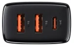 Сетевое зар. устр. Baseus Super Si Quick Charger 2USB/1C 30W EU CCXJ-E01 черное