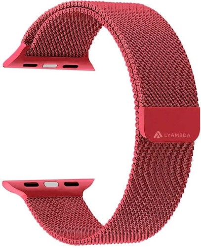 Сменный браслет для Apple Watch 42-44mm Milano алый