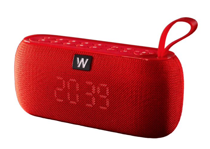 Bluetooth колонка Walker WSP-150 BT5.0/10Вт/1200mAh/3ч/часы красная