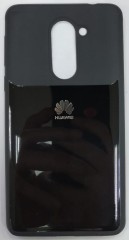 Накладка для Huawei Honor 6X силикон с логотипом чёрная