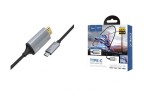 Кабель-переходник Hoco UA13 Type-C (папа) на HDMI 4K (папа) 1.8м серый