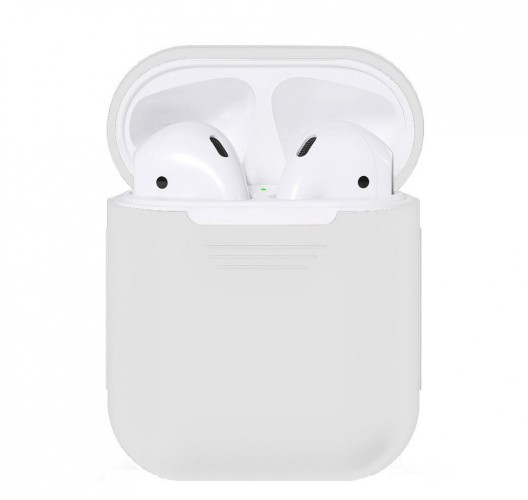 Силиконовый чехол для AirPods белый