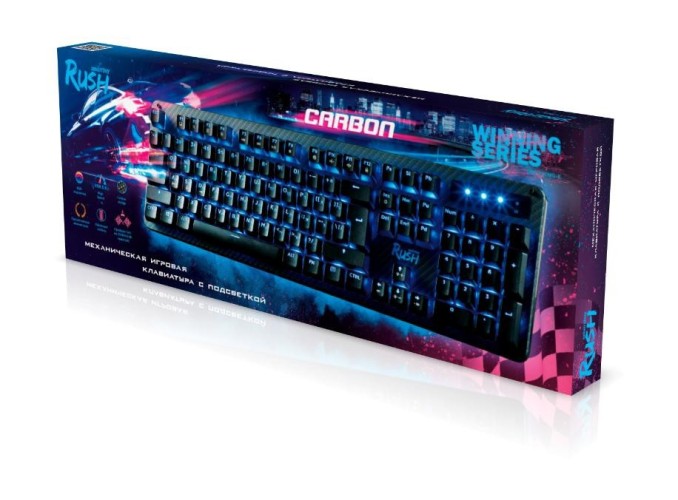 Клавиатура механическая игровая Smartbuy RUSH Carbon 312 USB, (SBK-312MG-K)/10 черная