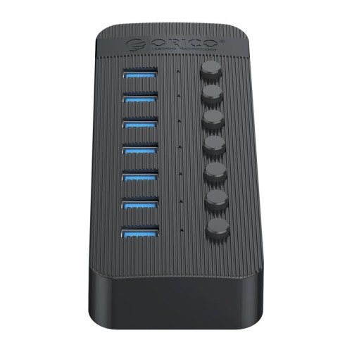 USB3.0 хаб Orico CT2U3-7AB USB3.0x7 черный
