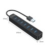USB3.0 хаб Orico TWU3-7AB USB3.0x7 черный