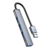 USB-хаб Orico AH-A13 4xUSB3.0 серый