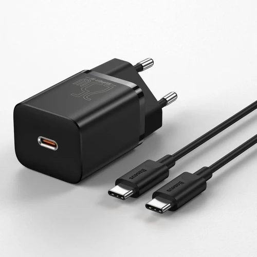 Сетевое зар. устр. Baseus Super Si Quick Charger 1C 25W 1м EU (TZCCSUP-L01) черное