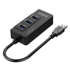 USB-хаб Orico HR01 3xUSB3.0/RJ45 черный