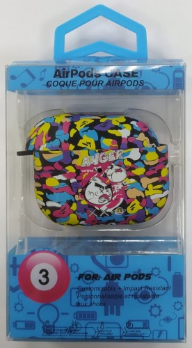 Силиконовый светящийся в темноте чехол для AirPods 3 Luxo Kaws рисунок №27