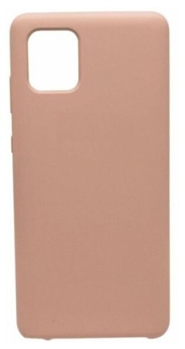 Накладка для Samsung Galaxy A51 Silicone cover без логотипа пудро