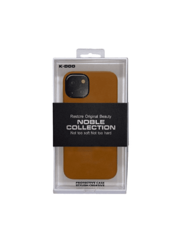 Накладка для i-Phone 13 K-Doo Mag Noble кожаная светло-коричневая