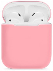 Силиконовый чехол для AirPods розовый