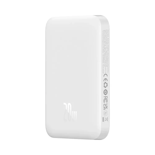 Powerbank Baseus 6000mAh Magnetic Mini Air Wireless Fast charge 20W Type-C белый