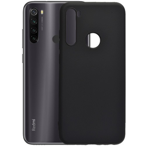Чехол-накладка для Xiaomi Redmi Note 8T силикон матовый чёрный