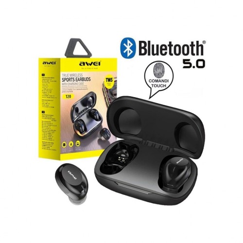 Беспроводные наушники TWS Awei T20 TWS IPX4 V5.0 сенсорные белый