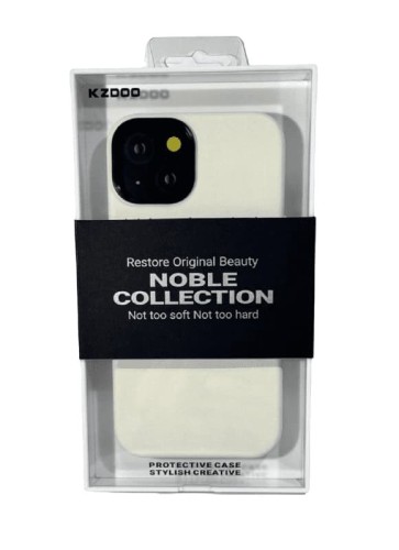 Накладка для i-Phone 15 K-Doo Noble кожаная белый