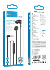 Наушники с микрофоном Hoco M102 1.2м черные