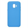 Накладка для Samsung Galaxy A5 (2018)/A8 (2018) Silicone cover голубая
