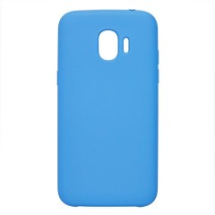 Накладка для Samsung Galaxy A5 (2018)/A8 (2018) Silicone cover голубая