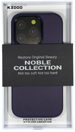 Накладка для i-Phone 15 Pro K-Doo Noble кожаная фиолетовая