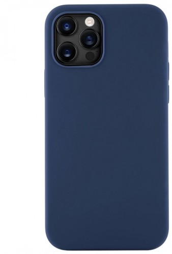 Накладка для i-Phone 13 Pro Silicone icase без логотипа, №20 тёмно-синяя