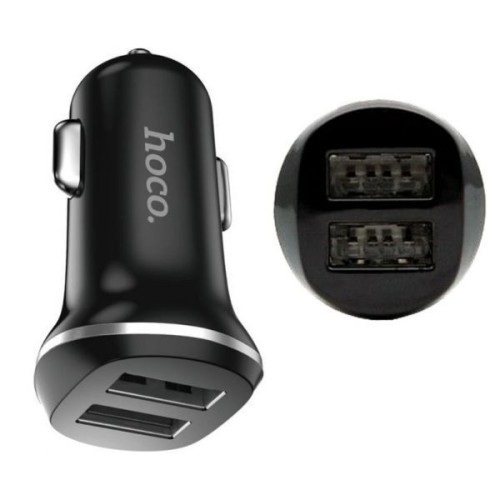 Автомобильное заряд. устр. Hoco Z1 2USB 2.1А черное