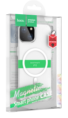 Накладка для i-Phone 15 Hoco Magnetic series силикон прозрачный