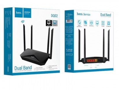 Wi-Fi роутер Hoco DQ02 Explorer черный