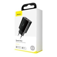 Сетевое зар. устр. Baseus Mini Dual U 2USB 3A 18W (CCFS-V01) черное