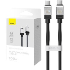 Кабель-зарядка Type-C на Type-C Baseus Baseus CoolPlay Series 100W 1м (CAKW000201) черный