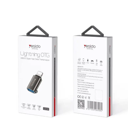 OTG Lightning на USB3.0 Yesido GS14 черный