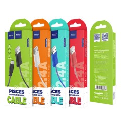 Usb Кабель-зарядка Type-C Hoco X24 Pisces 3A 1м силиконовый красный