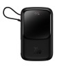 Powerbank Baseus Qpow Pro Digital Display 10000mAh 20W 1USB/1C/кабель Lightning (PPQD020001) черный