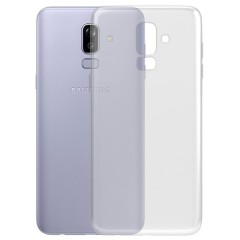 Чехол-накладка силикон 0.5мм Samsung Galaxy J8 (2018) прозрачный