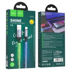 Usb Кабель-зарядка Type-C Hoco U112 3A 1м черный