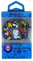 Силиконовый светящийся в темноте чехол для AirPods Pro Luxo Kaws рисунок №59