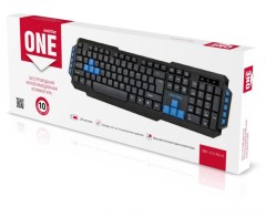 Клавиатура беспроводная Smartbuy ONE 231 USB/114+10 клавиш/Подсветка/1AA черная (SBK-231AG-K)