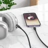 Кабель-переходник Hoco UPA27 Lightning (папа) на AUX 3.5мм (папа) 1.2м черный