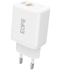 Сетевое зарядное устройство EOFE E203 1C/1USB 20W белое