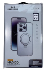 Накладка для i-Phone 15 Pro Keephone Magico Magsafe прозрачный