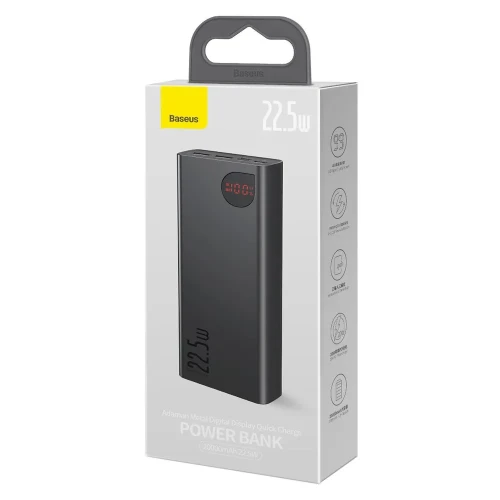 Powerbank Baseus Adaman 10000mAh 2USB/USB-C 3A 22.5W PPAD070001 черный