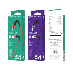 Usb Кабель-зарядка Type-C Borofone BX32 Munificent 5A 1м красный
