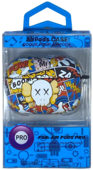 Силиконовый светящийся в темноте чехол для AirPods Pro Luxo Kaws рисунок №65
