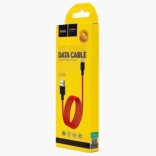 Usb Кабель-зарядка Type-C Hoco X29 1м красный